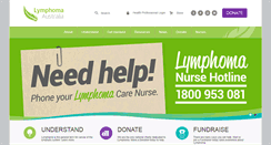 Desktop Screenshot of lymphoma.org.au
