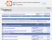 Tablet Screenshot of forums.lymphoma.com