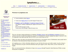 Tablet Screenshot of lymphoma.com