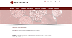 Desktop Screenshot of lymphoma.dk